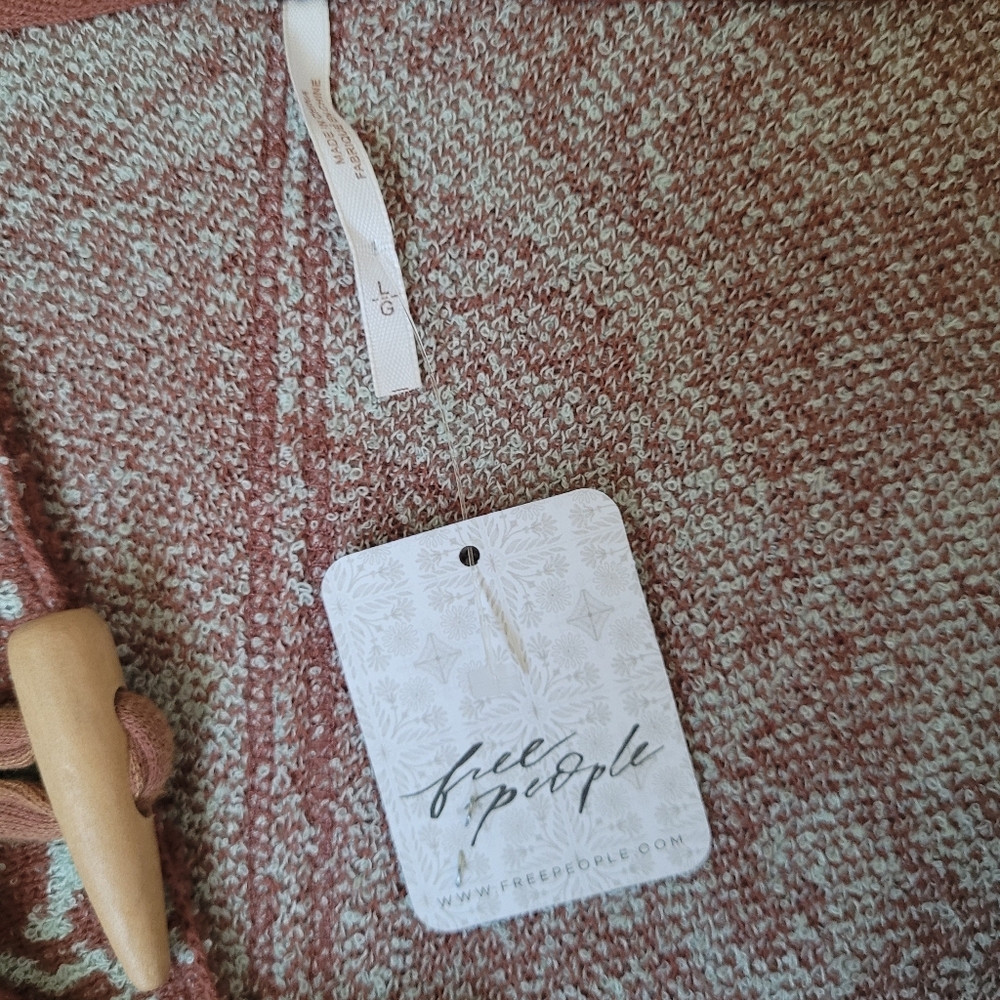 Free People Last Splash Sweatshirt. Coat. Cardigan - Picture 5 of 6